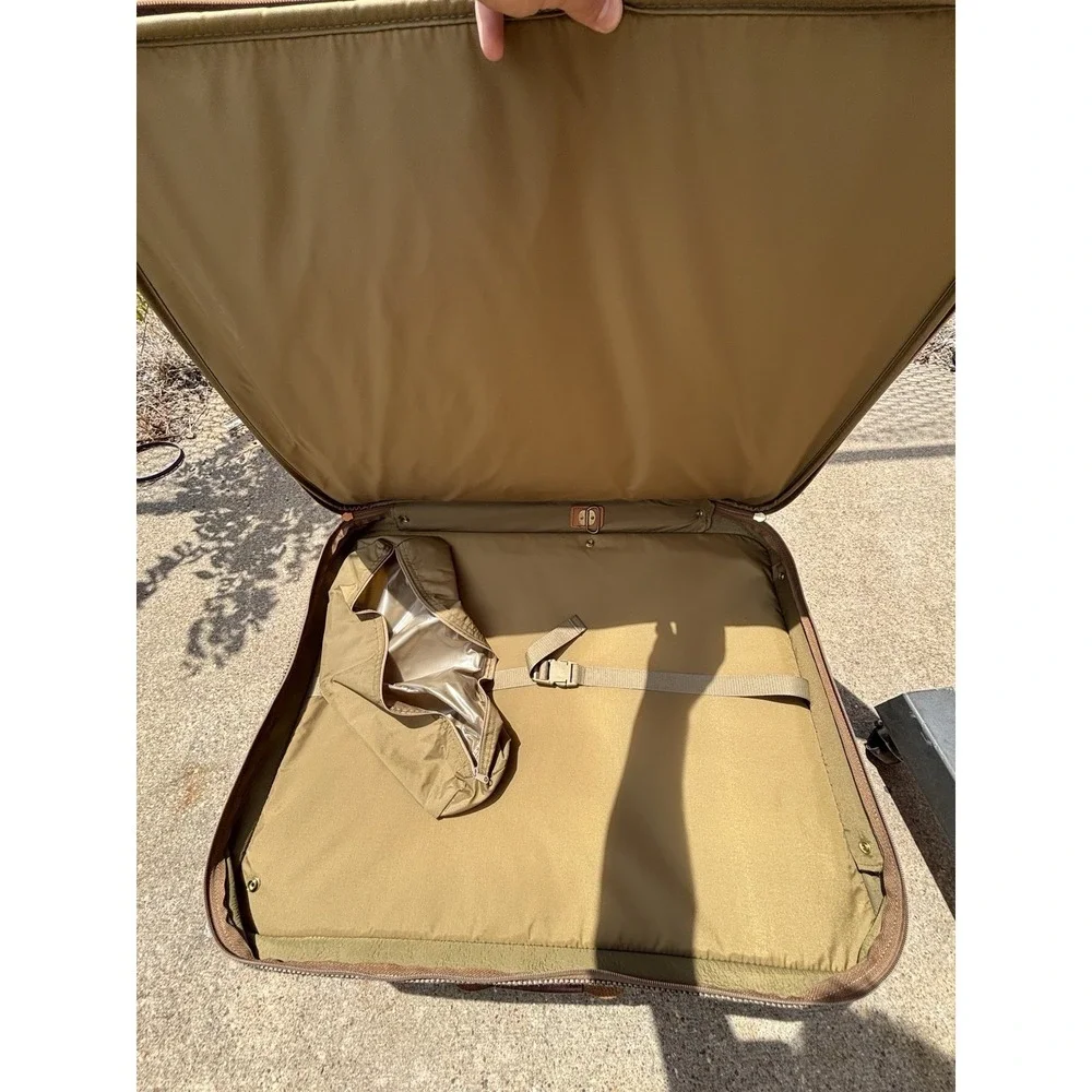 Vintage Hartmann⭐️Tweed & Leather Expandable Rolling Wheeled Luggage⭐️Nice Cond.